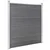 Vidaxl Vrtna ograja WPC 180x186 cm siva