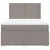 Vidaxl Box spring postelja z vzmetnico taupe 160x200 cm blago
