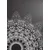 Tapeta moderni elementi Mandale v črnobeli barvi - 196x270