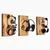 Wallity Zidna dekoracija Pandas - 335, 27 x 3 x 25 cm, Crna