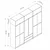 Hanah Home Garderober Elina-8910, 277x253x52 cm, Antracit