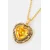 Srebrna ogrlica AMBUSH Heart Class Ring Charm Necklace