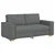 Dvosjed Sofa Tamno siva 180x78x84 cm Tkanina