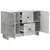 Kreveta Betonska siva 89 x 34,5 x 60 cm Konstruirano drvo