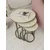 Hanah Home set od 3 pomoćna stola Milas 3, antik / travertin