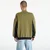 Mikina adidas Equipment Blocked Half-Zip Focus Olive L