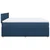 Vidaxl Box spring postelja z vzmetnico modra 180x200 cm blago