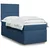 vidaXL vidaXL Box spring postelja z vzmetnico modra 100x200 cm blago, (21291985)
