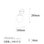 Opviq Ns 10675 Zidna lampa, Bronza