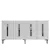 HANAH HOME Komoda Rany 150 White Silver