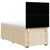 vidaXL Box spring postelja z vzmetnico krem 90x200 cm blago