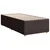 Vidaxl Box spring postelja z vzmetnico temno rjav 90x190 cm blago