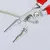 KNIPEX Klešta za električne instalacije VDE hromirana 200 mm 13 86 200 crvena