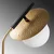 Aberto Design Podna lampa Anemon 13806 , 37 x 30 x 138 cm, 250 cm Kabl, E27, Zlatne boje