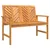 Set lounge namještaja za vrt 3 pcs Smeđa Čvrsto drvo akacije