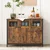 Songmics Komoda 100x35x75 cm rjava