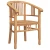 Stolica s jastukom 2 pcs Smeđa 63 x 58 x 89 cm Čvrsto teak drvo