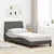Vidaxl Posteljni okvir brez vzmetnice Hanko temno siv 90x190 cm blago
