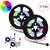 LED traka 2 pcs Crna i prozirna 550 mm Bakar i plastika