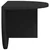Polica na zidu 2 pcs Crna 48 x 24 x 24 cm Konstruirano drvo