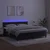 Vidaxl Box spring postelja z vzmetnico LED črna 160x200 cm žamet