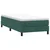 Box Spring krevet bez madracem tamno zeleni 100x220 cm baršun