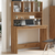 Radni stol s policama boja hrasta artisan 102x45x148 cm drveni