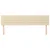 Vidaxl Posteljno vzglavje krem 180x5x78/88 cm blago