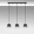 Opviq Luster Mugo-10659, 62x17x110 cm, 3xE27, IP20, Sivi