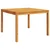 Greatstore Vrtna jedilna miza 110x110x75 cm trden akacijev les