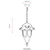 Lessentiel Maison Spoljna lampa BFE-68180-BSY, 55 cm, Viseća, IP65, E27, 60W, Crna