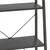 Samostojeća polica s 3 razine crna 56 x 35 x 108 cm