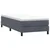 Vidaxl Box Spring Postelja brez vzmetnice Temno siva 100x210 cm Žamet
