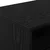 vidaXL Posteljna omarica z vrati 2 pcs Črni Hrast 66 x 35 x 48 cm