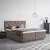 Premium Living Postelja Boxspring Cordoba, Rjava, 180x200
