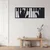 WallXpert metalni zidni ukras 5156, ruke na klavijaturi klavira u ramu, 75 x 25 cm, crni