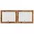 Vrata za pse s postoljem 2 pcs Staro drvo 100 x 80 cm