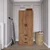 Hanah Home Garderober Easy 1600-57, 60x174.8x47 cm, Smeđe boje