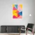 Canvas Slika na platnu Zapanjujući mozaik III, 30x45 cm, Sa ramom, Bela
