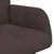 Vidaxl Kavč za 2 osebi Temno rjava 115 x 61 x 87 cm Blago