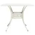 5-dijelni bistro set od lijevanog aluminija bijeli