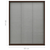 Den Plise komarnik za okna aluminij rjav 60x80 cm