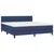Vidaxl Box spring postelja z vzmetnico modra 180x200 cm blago