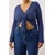 Trendyol Curve Ženska bluza Tbbaw26Af00082, Plava