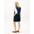 TOMMY HILFIGER Brezrokavnik temno modra