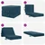 Sofa na razvlačenje 90 x 63 x 45 cm Plava