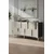 Hanah Home komoda Nota 150, 150 cm, antracit / travertin / srebrna