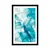 Plakat s paspartujem zelena peresa - 60x90 silver