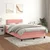 Vidaxl Box spring postelja z vzmetnico roza 120x190 cm žamet