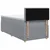 Postelja boxspring z vzmetnico Svetlo siva 100 x 200 cm Blago